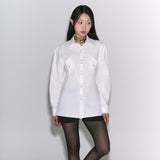  Two Pocket Western Shirt [white]