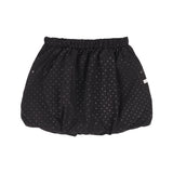Dot Balloon Mini Skirt (Black) F25QD895