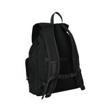 FLAP STRING BACKPACK / BLACK