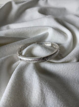 Matt O ring letter bangle