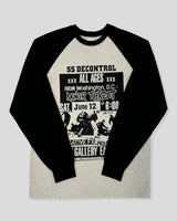 Poster Color Block Raglan Long Sleeve