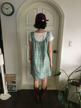 Houndstooth check midi dress (2color)