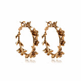 Garden Medium Hoop Earrings Gold