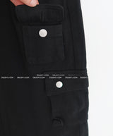 cargo pocket open long skirt