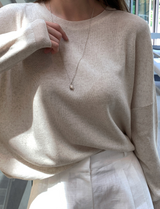 Rear Cooling Linen Round Knit / 4 colors