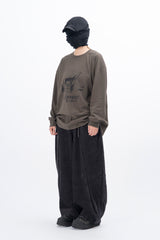 アカバランアウト長袖Tシャツ