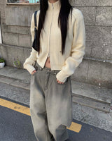 グレービンテージデニムパンツ