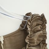 Riel Shirring Zip Top