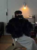 [Premium] ASCLO Western Buckle Fur Jacket
