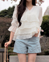 Letchu tiered blouse