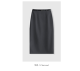 Lavin H-line Slit Long Skirt / 4 colors