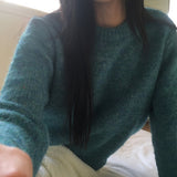 Bamo Thick Bokashi Round Knitwear