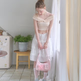 ナイロンリボンホーボーバッグ_pink
