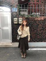 オカオフショルダーフーディー