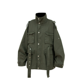 RELABEL (Dream Tailor) Adjustable Length Multi-Style Washed Distressed M65 Jacket