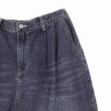 Gracie Double Pintuck Balloon Denim Pants