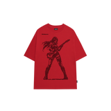 ピクセルロックスターグラフィックオーバーフィットTシャツ