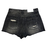 Ash & Ocean Damage Washing Denim Shorts (2 colors)