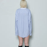 OVER STRIPE STRING SHIRT