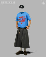 TIN Stripe Banding Bermuda Slacks