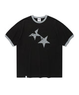 TWIN STAR RINGER SS TEE BLACK(CV2FMUT549A)