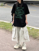 become レタリングTシャツ