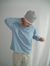 Vintage Slub Loop Henley Neck Long Sleeve T-Shirt(3c)