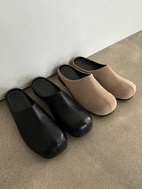 ASCLO Leather & Suede Slippers (2color)