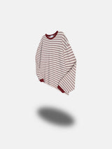 Lower stripe long sleeves 3color