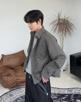 ティアクロップチェックシャツ