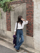 #ベーシックレーヨンルーズフィットシャツ (4color)