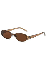 Elegant Slim Oval Sunglasses