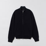 FULL KNIT ZIP UP BLACK