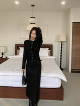 Annie Slim Button Long Sleeve Cardigan