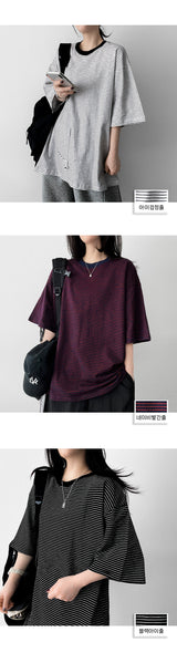 Boxy fit Coloring Thinline Short-sleeved T-shirt