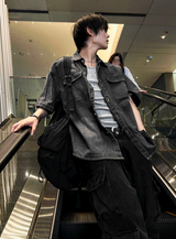 Ash Gray Denim Jacket