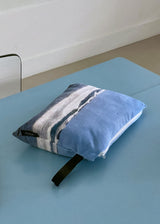 nature pillow blanket - blue bada