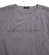 テンポラリーキュプラバットグレーTシャツ