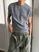 エッセンシャル マッスル クロップ ハーフニット(5color)