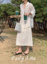 Oversized fit see-through shirt(4color)