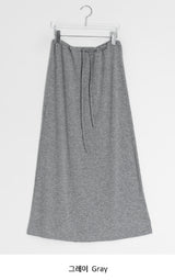 Chiyu Basic Color Banding Long Skirt