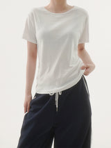 Terry round short-sleeve T-shirt -3C