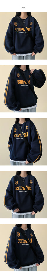 Andu Track Line Fleece Sweatshirt
