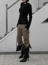 Seron Muffler Knit T-shirt