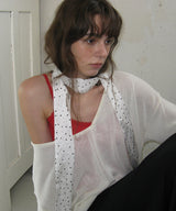 Dot slim scarf