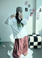 ビフォアプリントロングスリーブTシャツ🖤💚🩷🤍 - 4 カラーズ