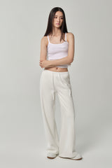 Be clear sleeveless, White