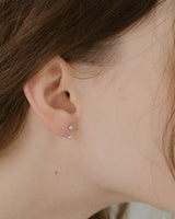 [Silver 925] Two Way Ball Earrings (S)