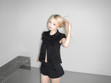 emma botton micro mini sk
