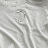 アロア ハート カットアウト Tシャツ